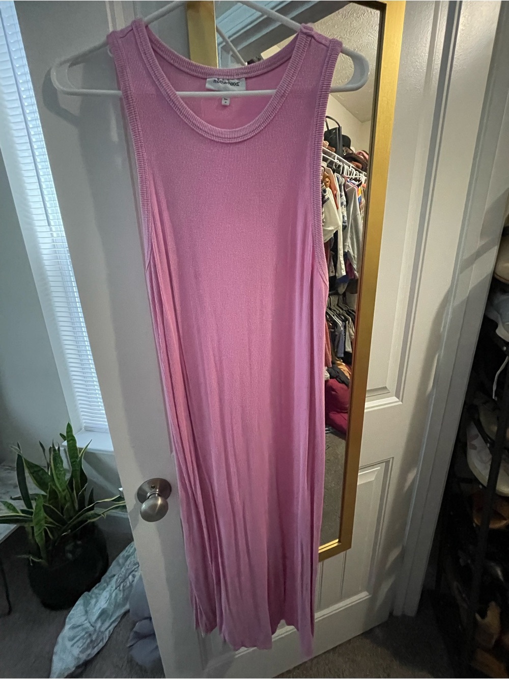 Sleeveless Pink Maxi Dress by Unknown Brand